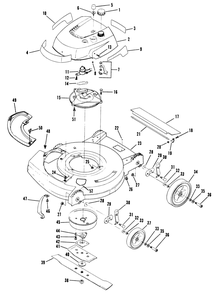 Part Location Diagram of 603409-03 Lawn Boy Blade